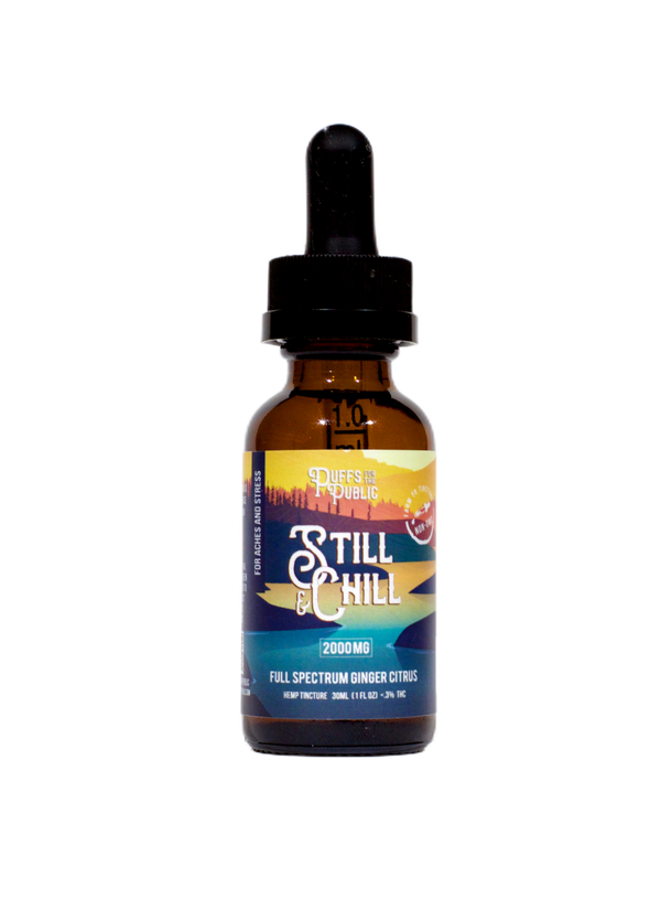 STILL & CHILL | STRESS & ACHES | GINGER CITRUS-Public Hemp Co. | Small Batch, Farm To Package | CBD & CBG Products